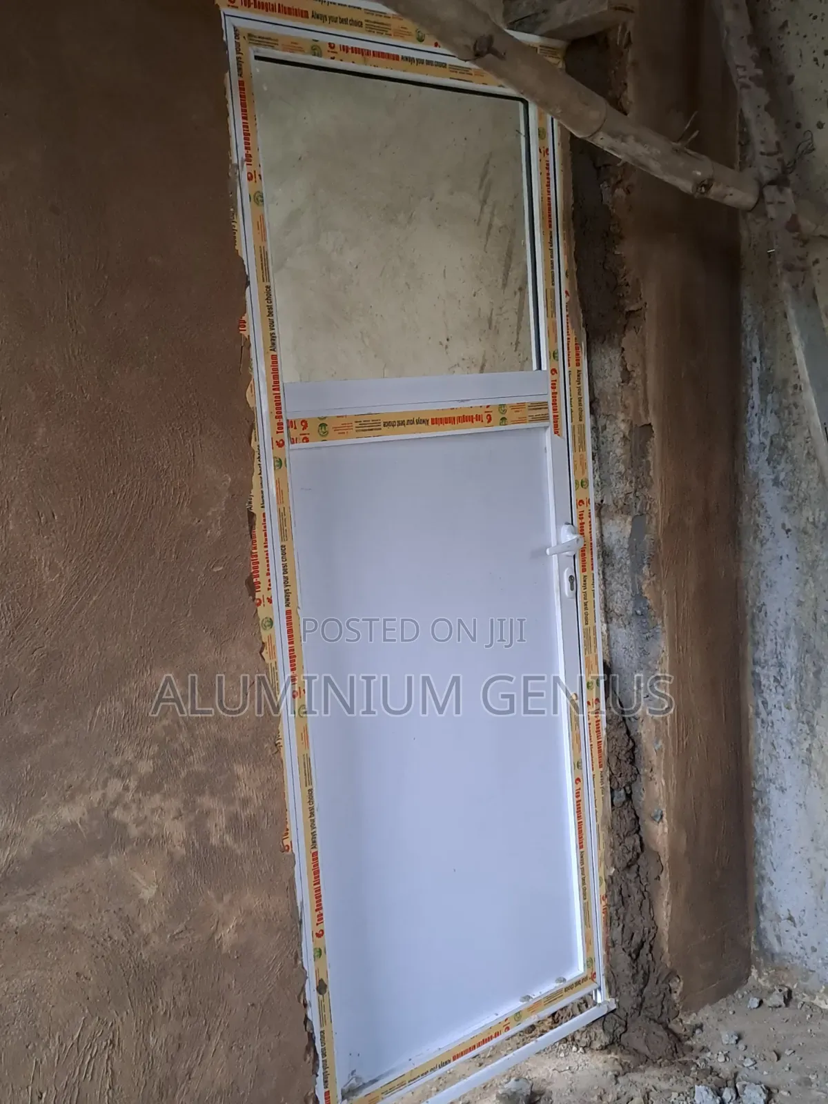 Aluminium White Hinge Door