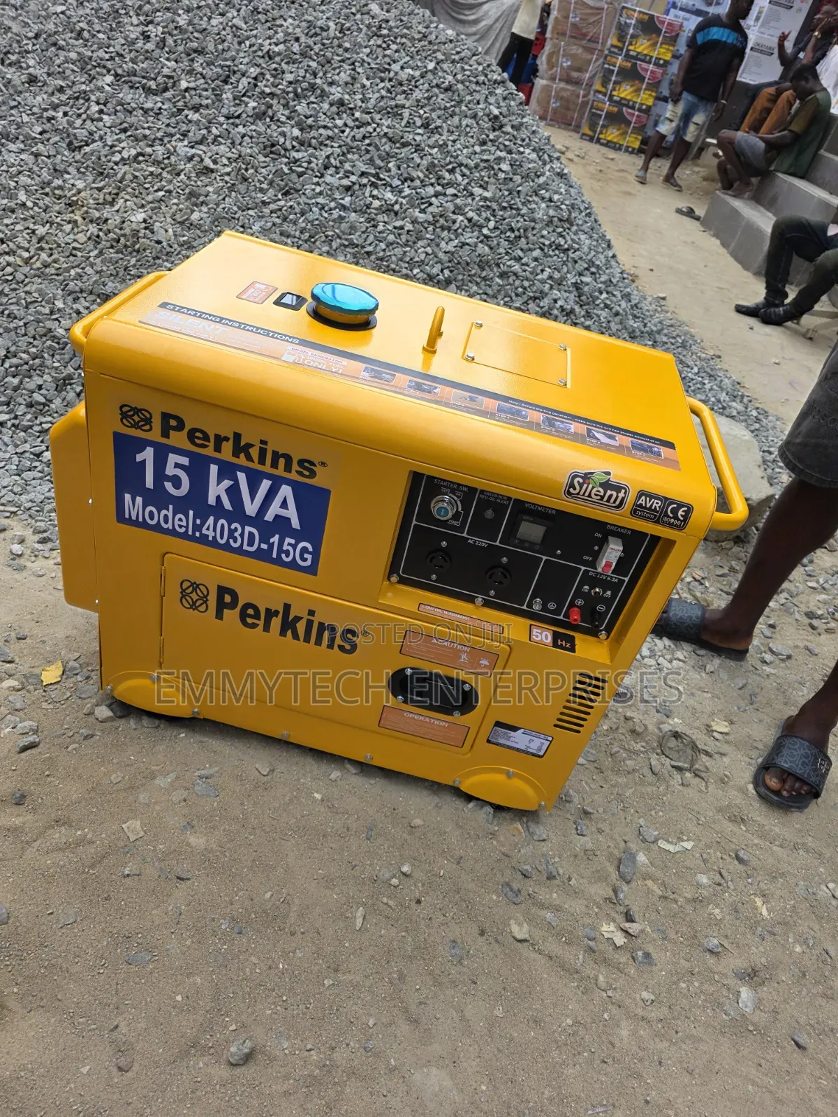A Brand New Perkins Diesel Soundproof Generator 100%copper Coil 15kva