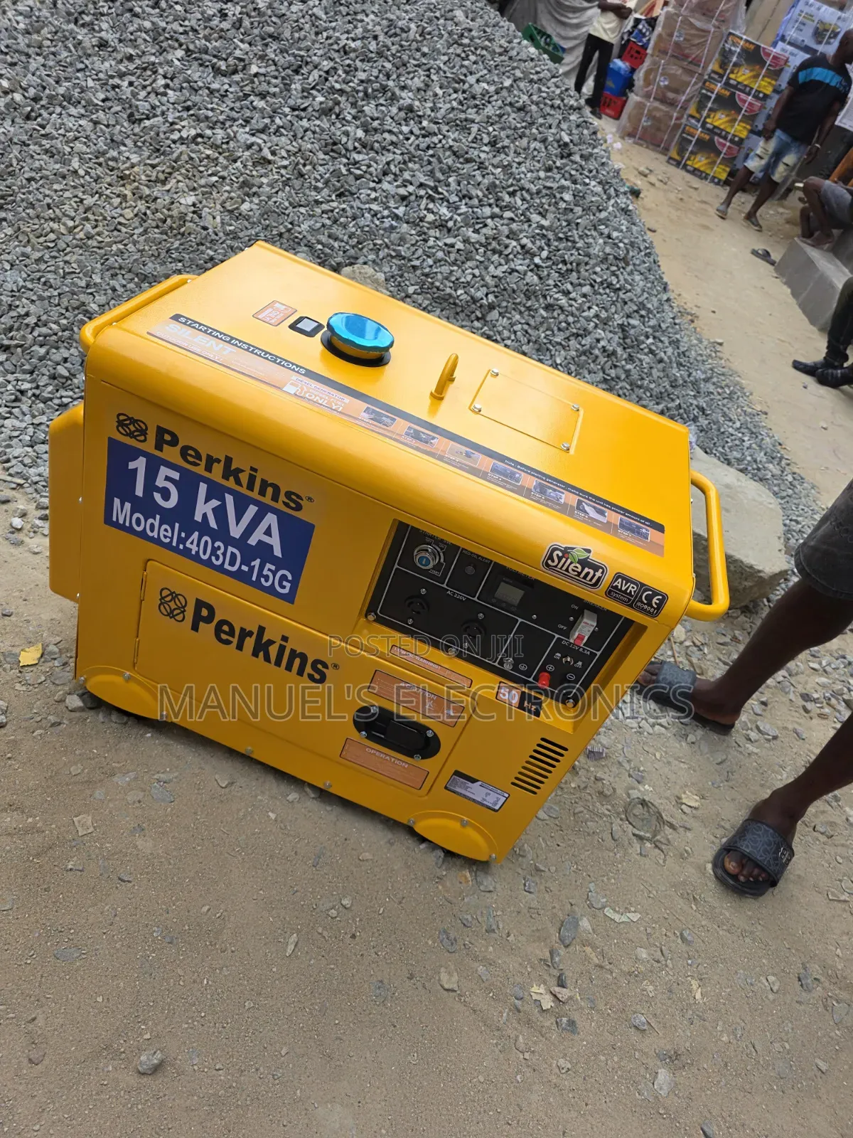 15kva Perkins Diesel Soundproof Generator 100%copper Coil