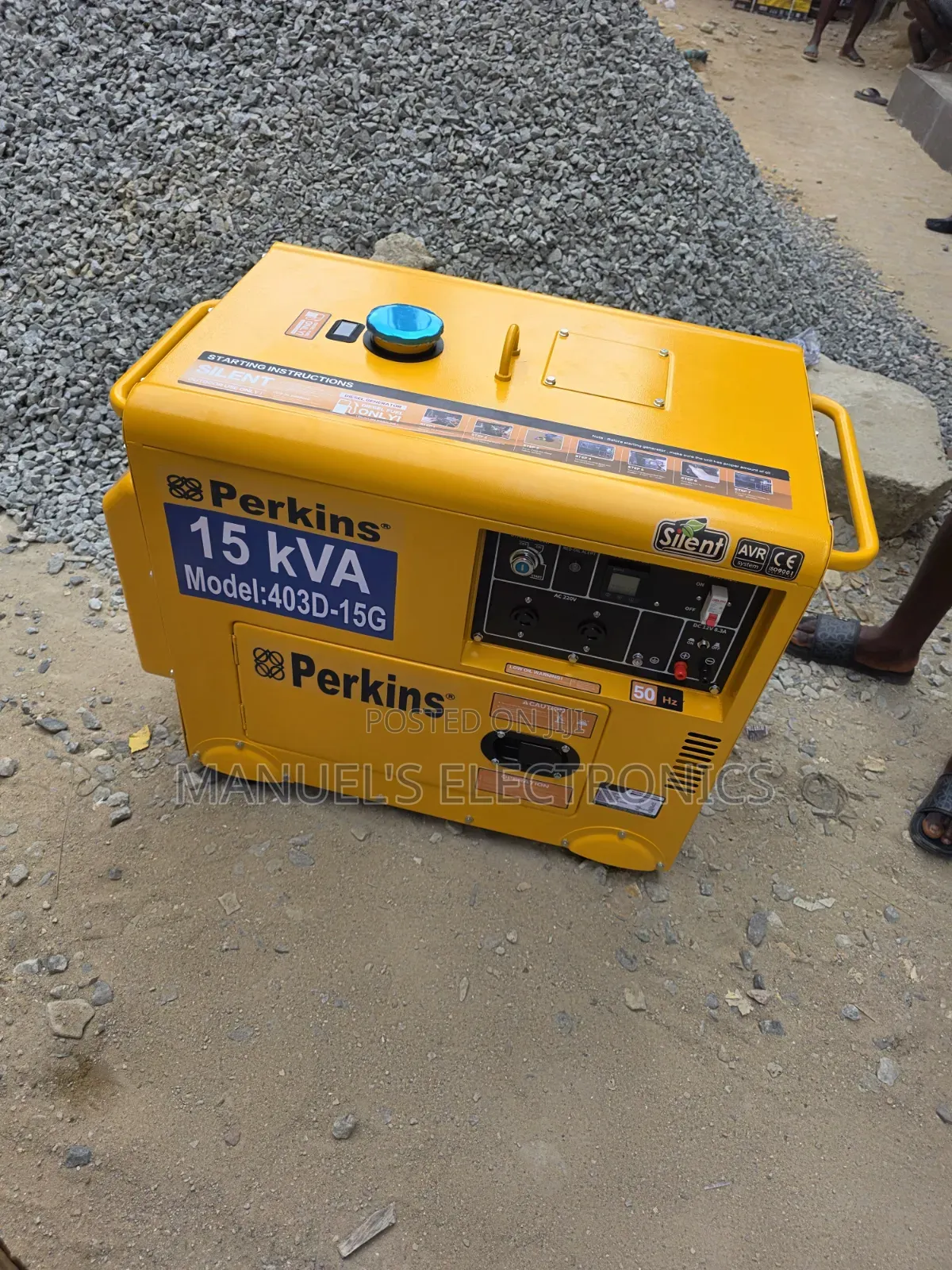 15kva Perkins Diesel Soundproof Generator 100%copper Coil
