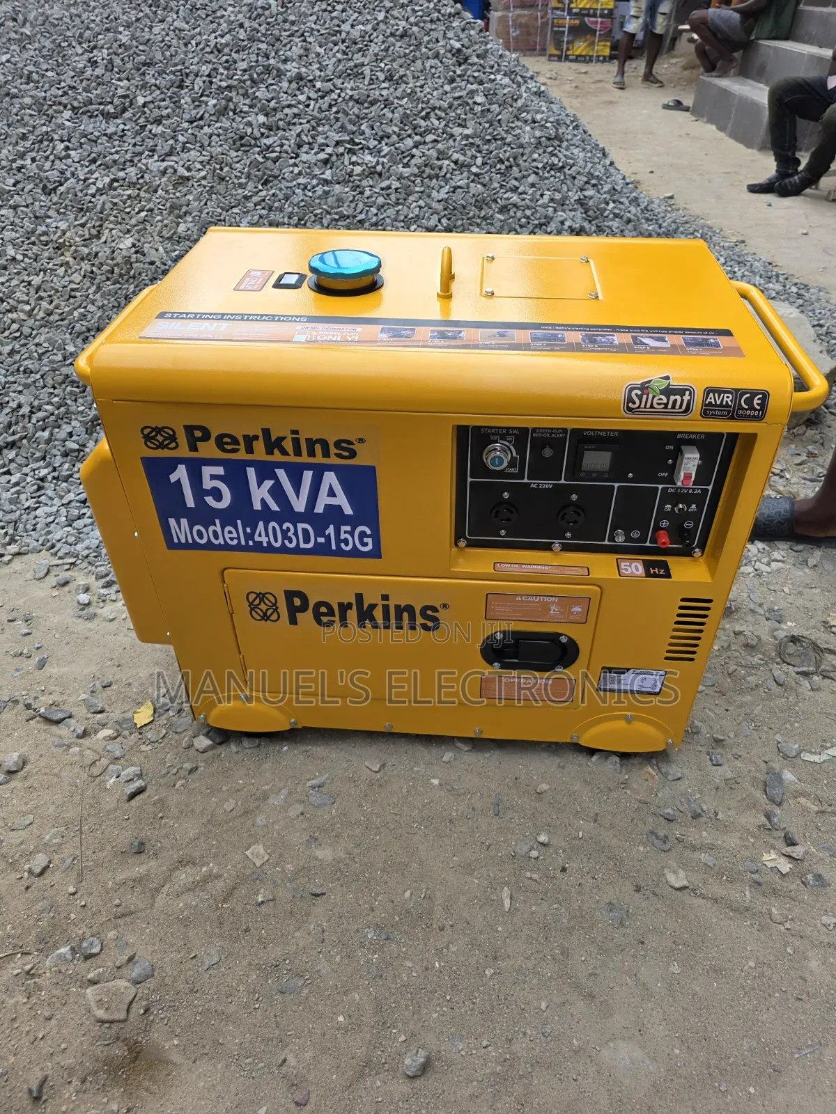 Sp15kva Perkins Diesel Soundproof Generator 100%copper Coil