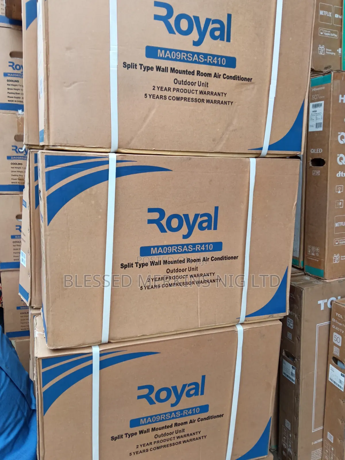 Royal Split Unit Air Conditioner 1.HP 285,000