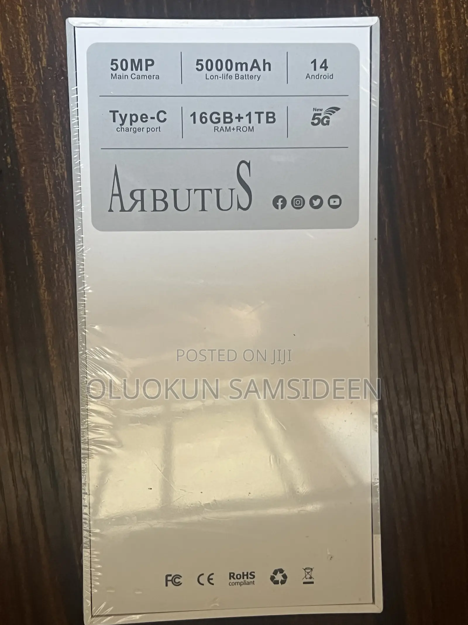 New Mobile Phone 1 TB Black