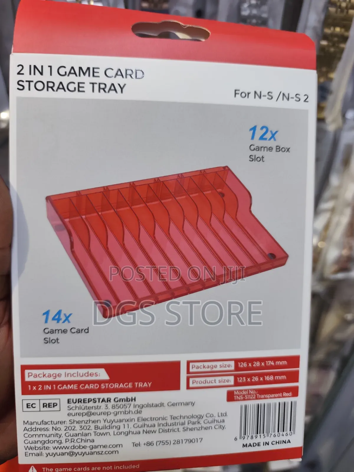 Dobe 2in1 Game Card Storage Tray for Nintendo Switch & Switch 2