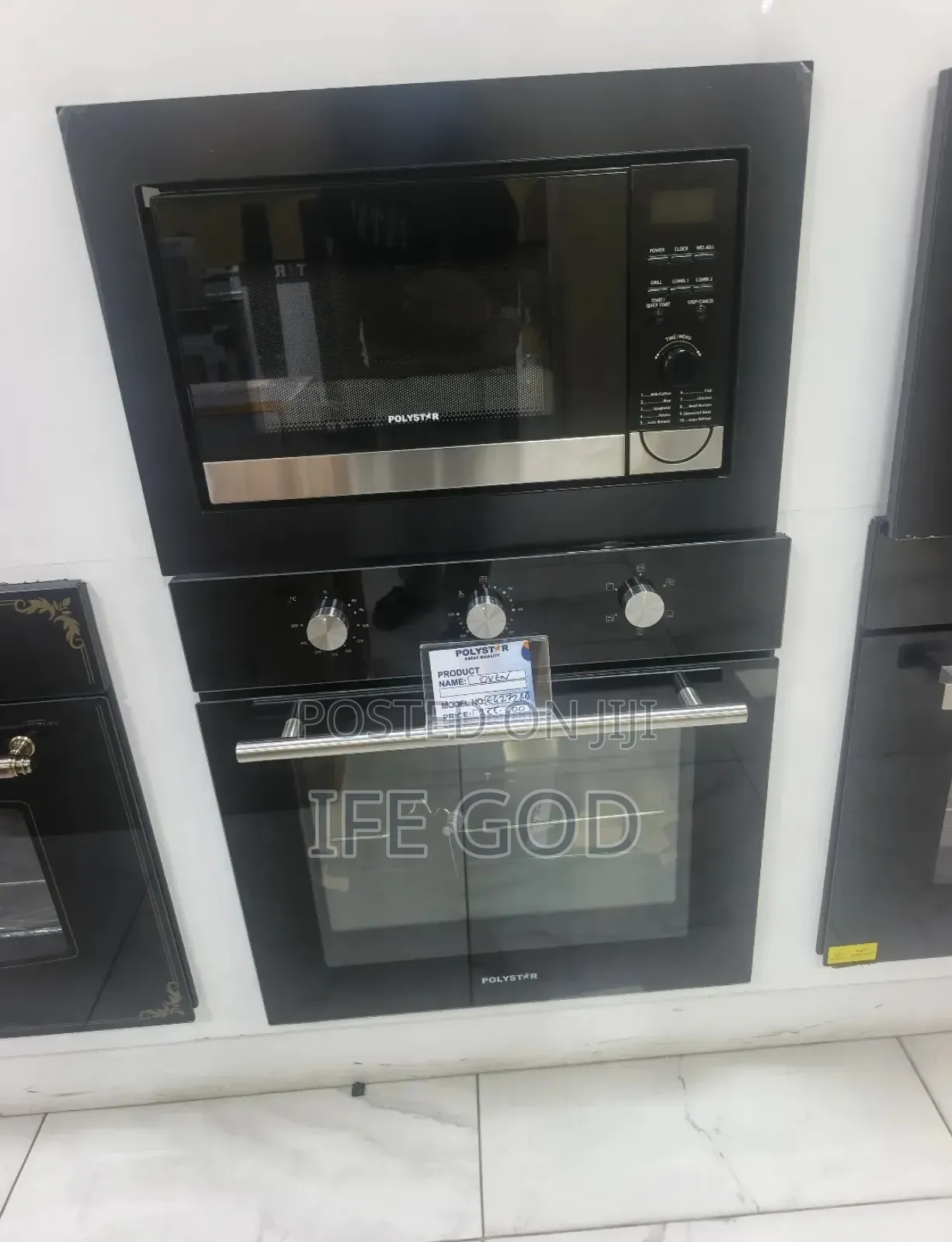 Original Polystar Built-in Gas & Electric Oven & Inbuilt 25L Microwave