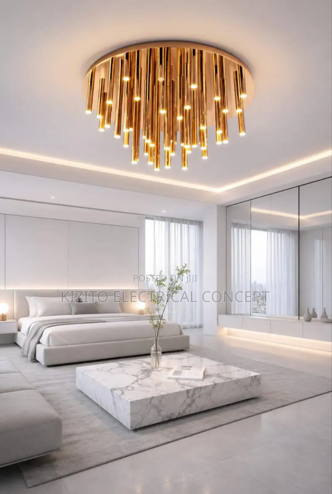 Home Decor Chandelier Flosh Lamp