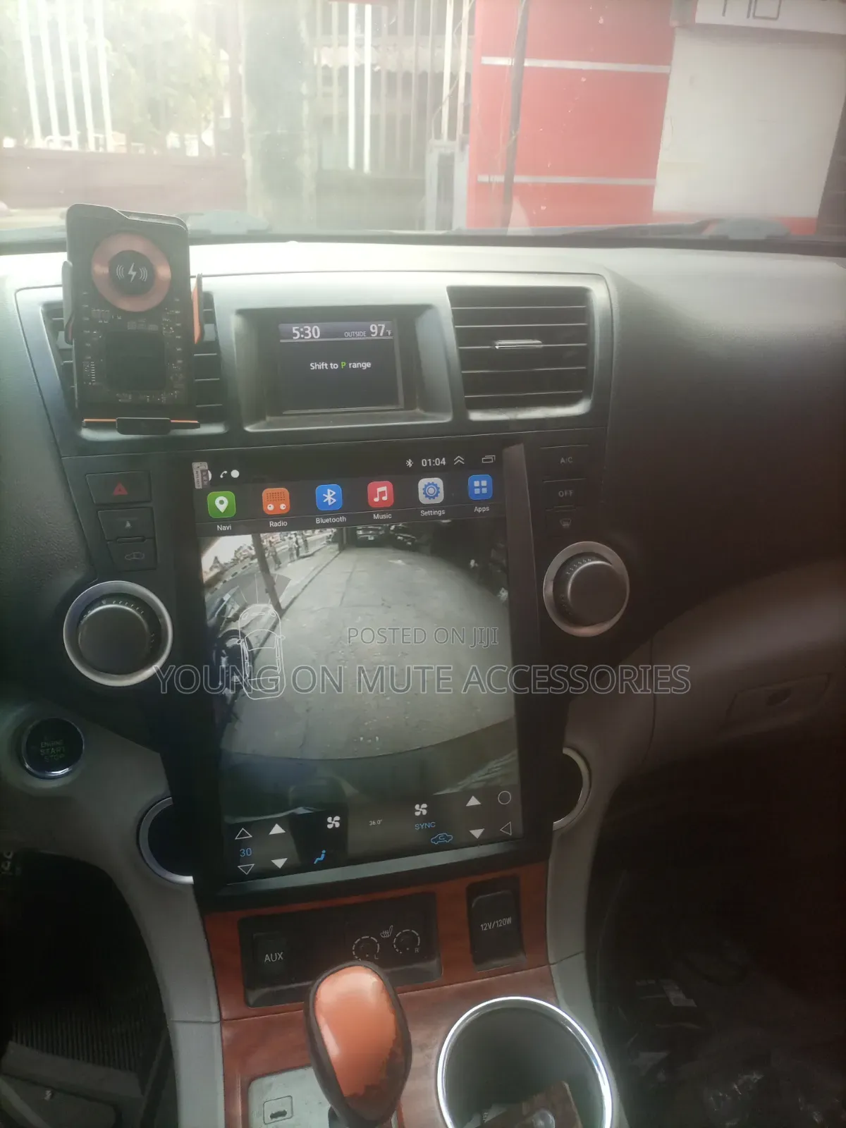Toyota Highlander 2008--2012 Tesla Android Player + Reverse Camera