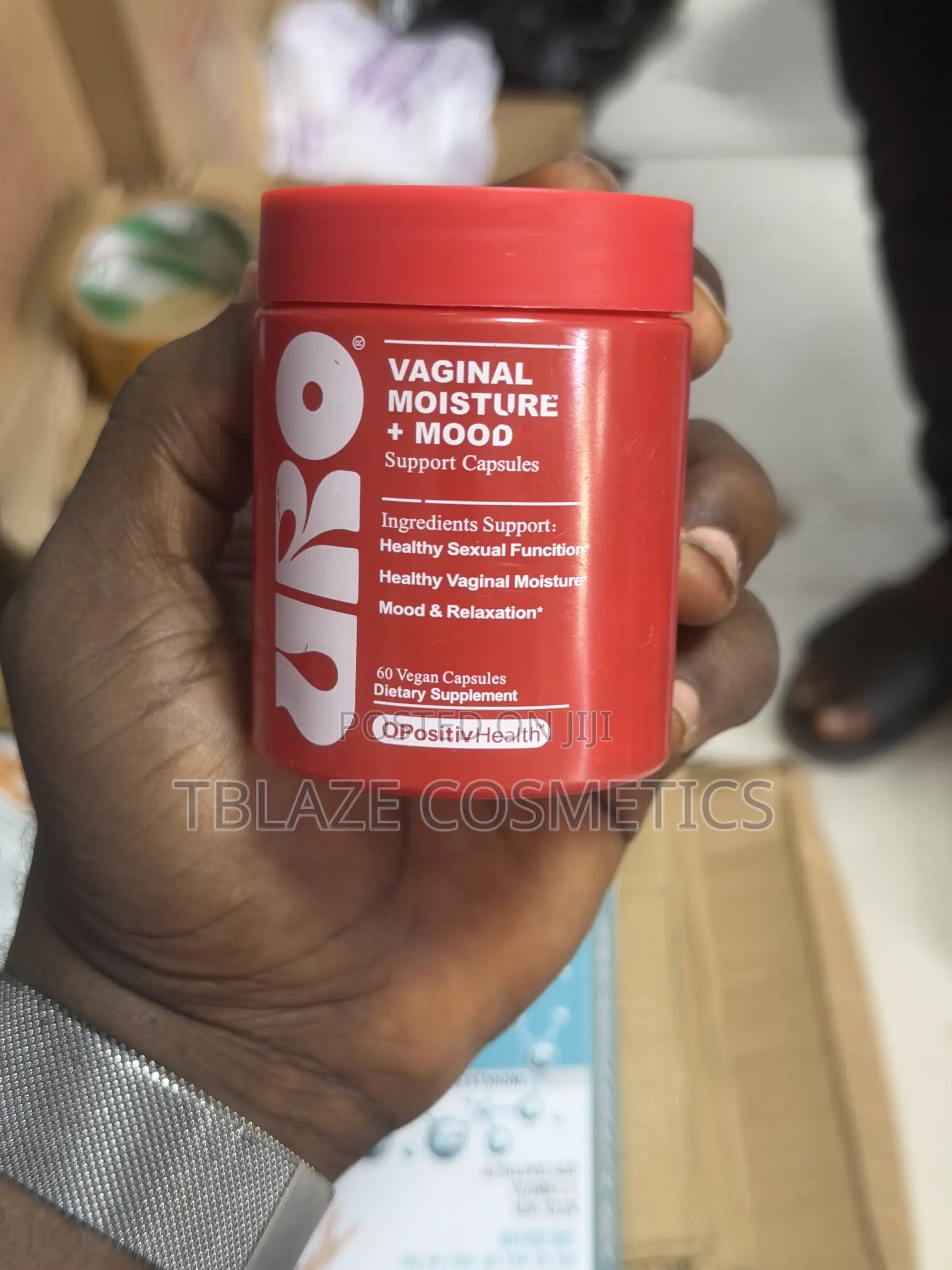 O Positiv Health – URO Vaginal Moisture + Mood Capsules.