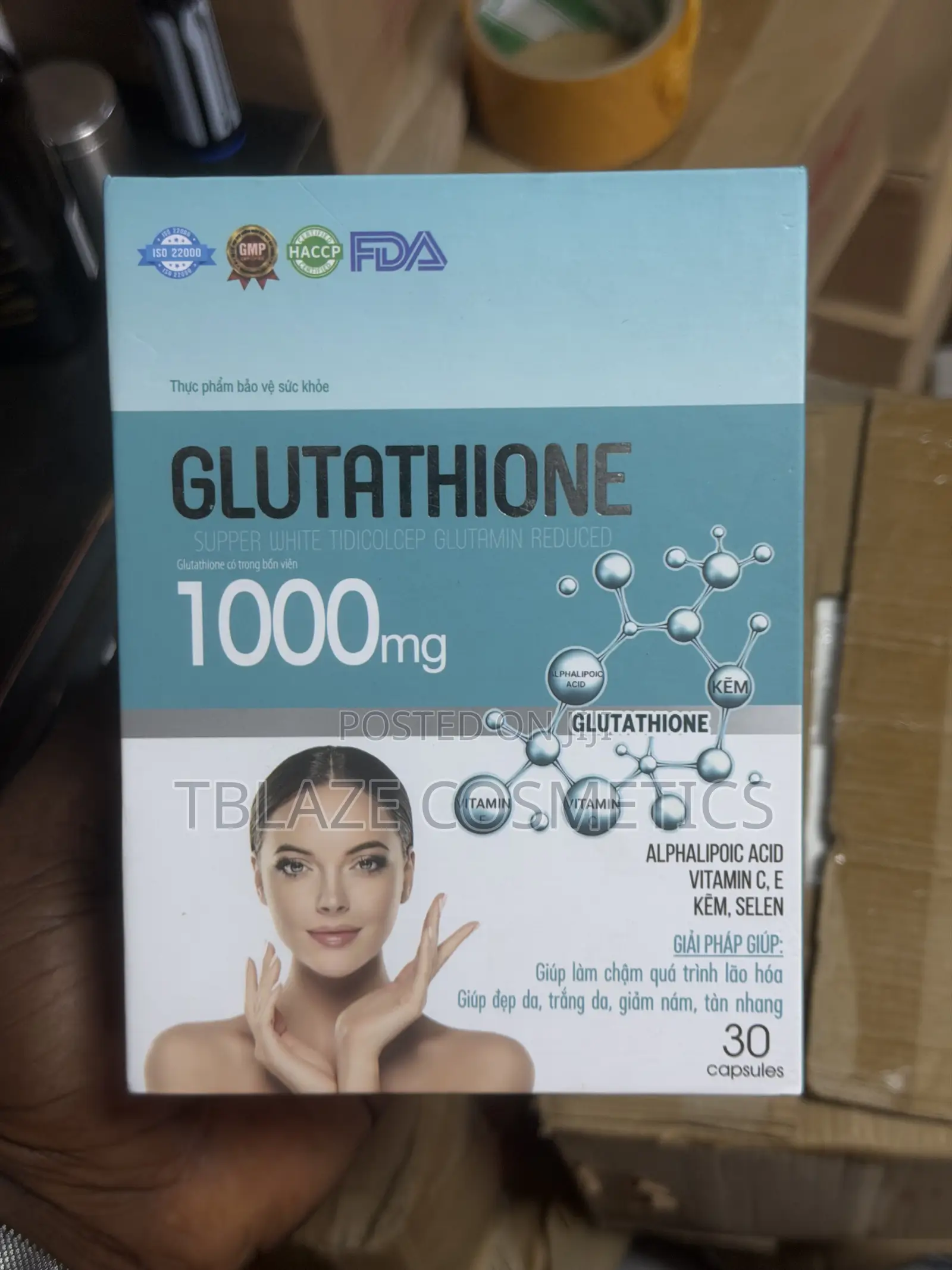 Glutathione 1000 Mg – Super White Dietary Supplement