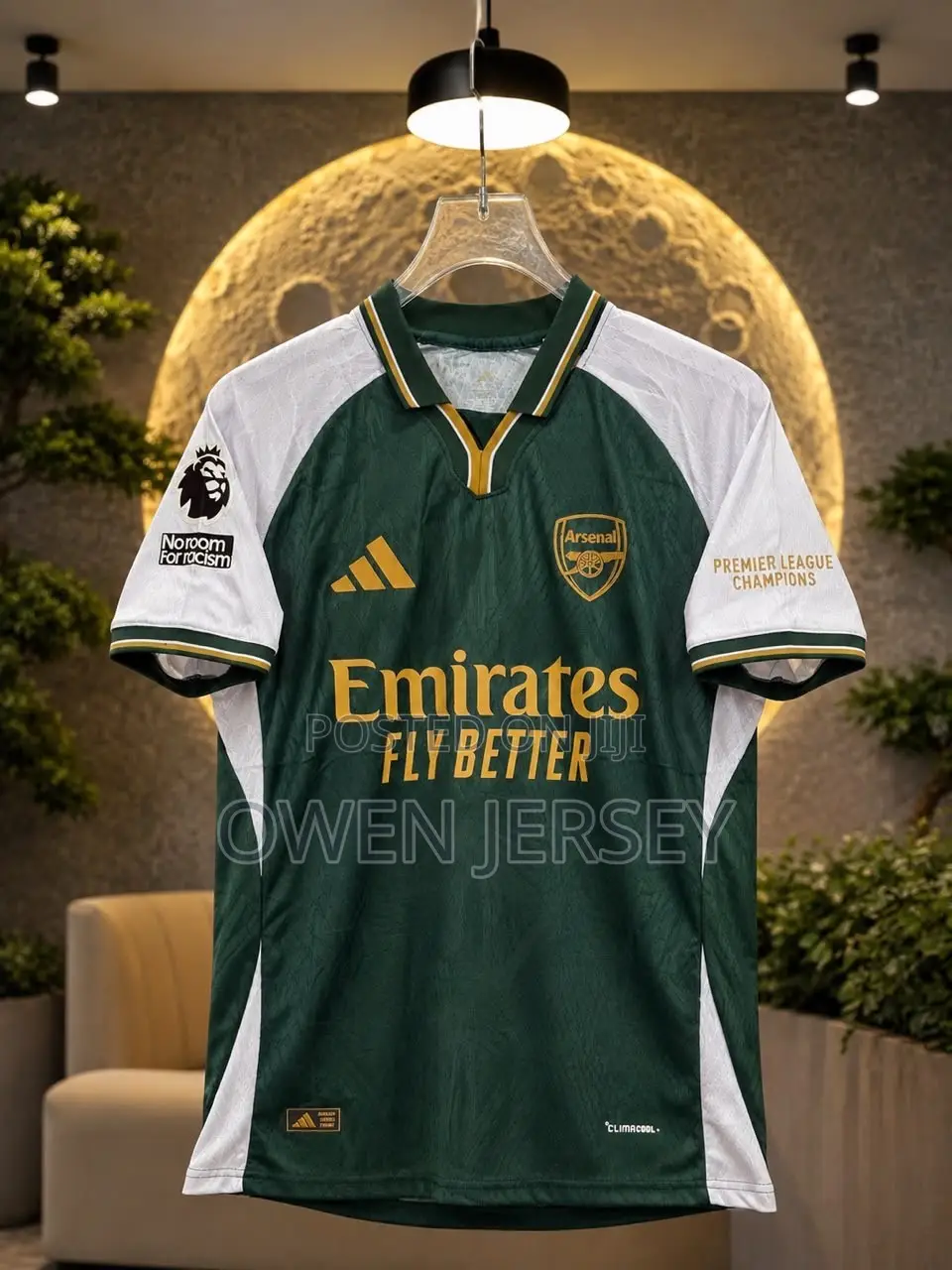Arsenal FC Special Edition Jersey – Green & White With Gold Accents