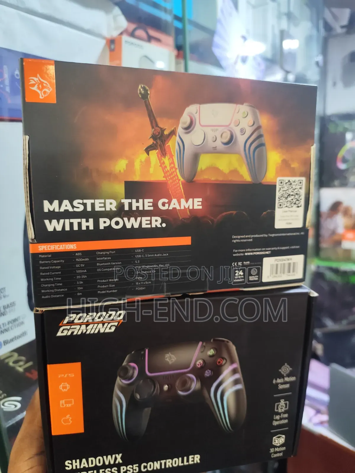 Porodo Shadow PS5 Controller/Game Pad Pdx641