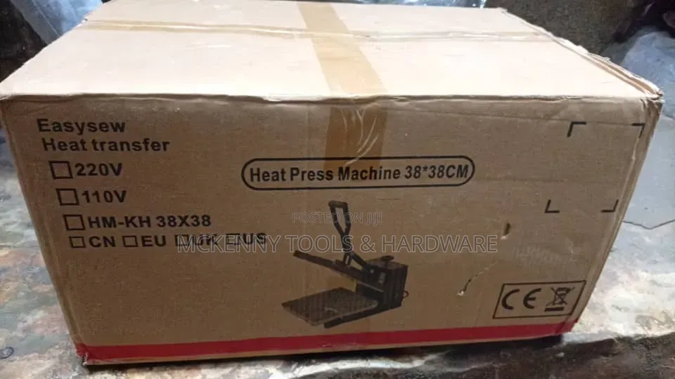 Heavy Duty Heat Press Machine – Digital Temperature E-Brother 38x38c