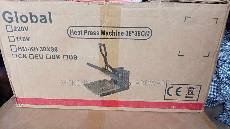 Heavy Duty Heat Press Machine – Digital Temperature E-Brother 38x38c