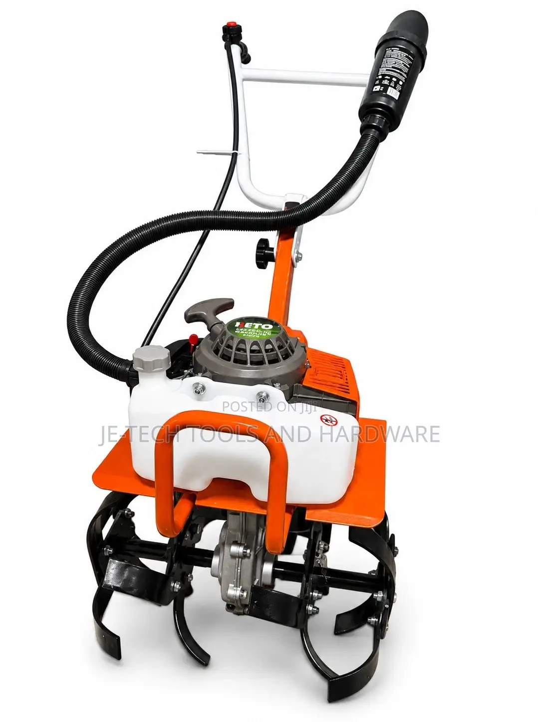 RETO 62cc Petrol-Powered Mini Power Tiller,Ridger, & Weeder Machine