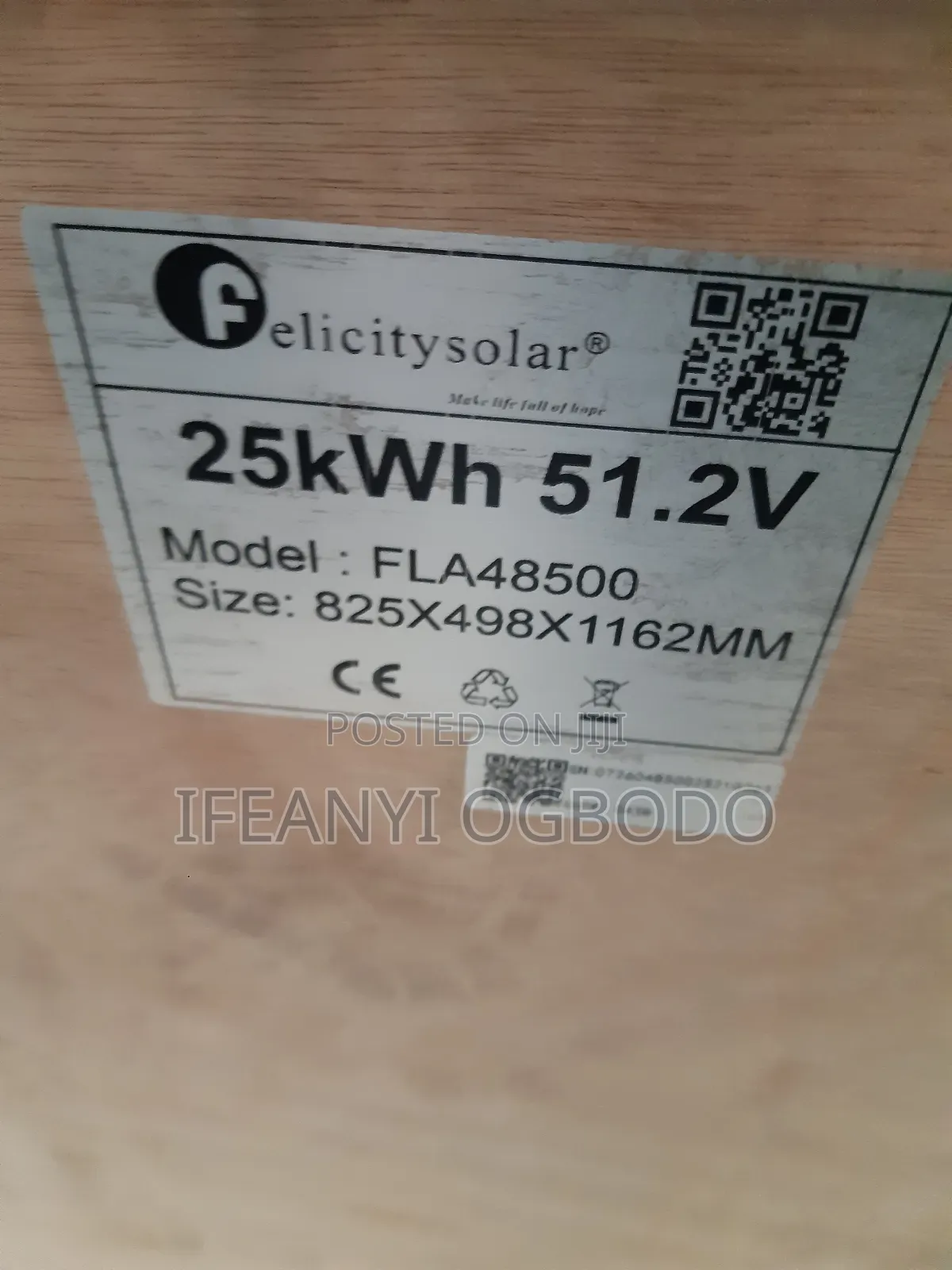 25kwh 51.2v Brand New Felicity Lithium Battery