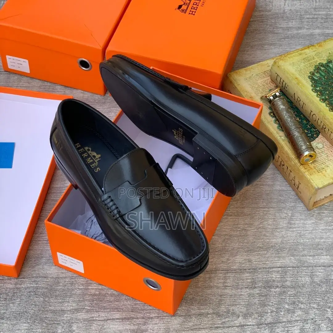 Original Hermes Leather Loafers