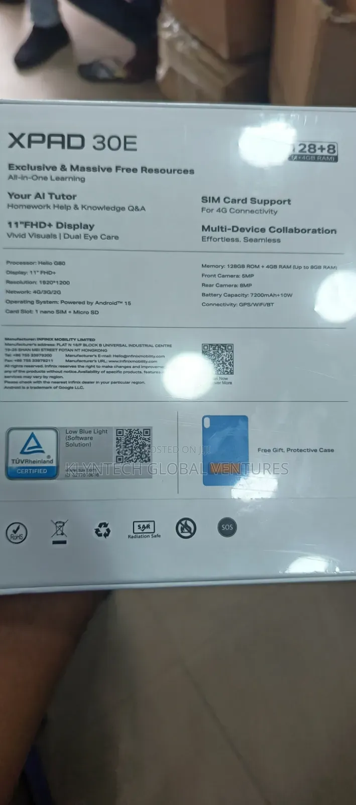 New Infinix Xpad 30E 128 GB Black