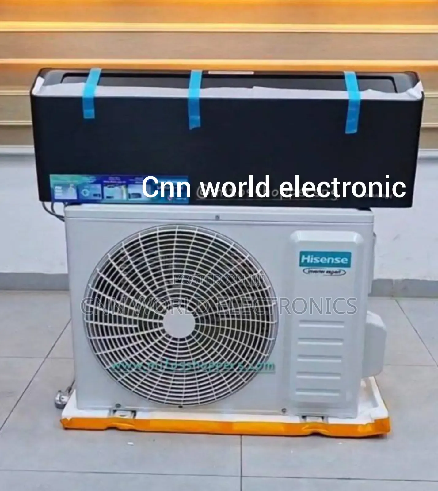 Brand New Hisense 1.5hp SPL Cas Black AC Inverter Copper Super Cooling