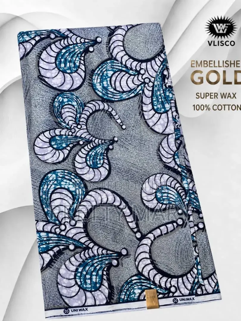 Gold Super Wax Ankara Fabric