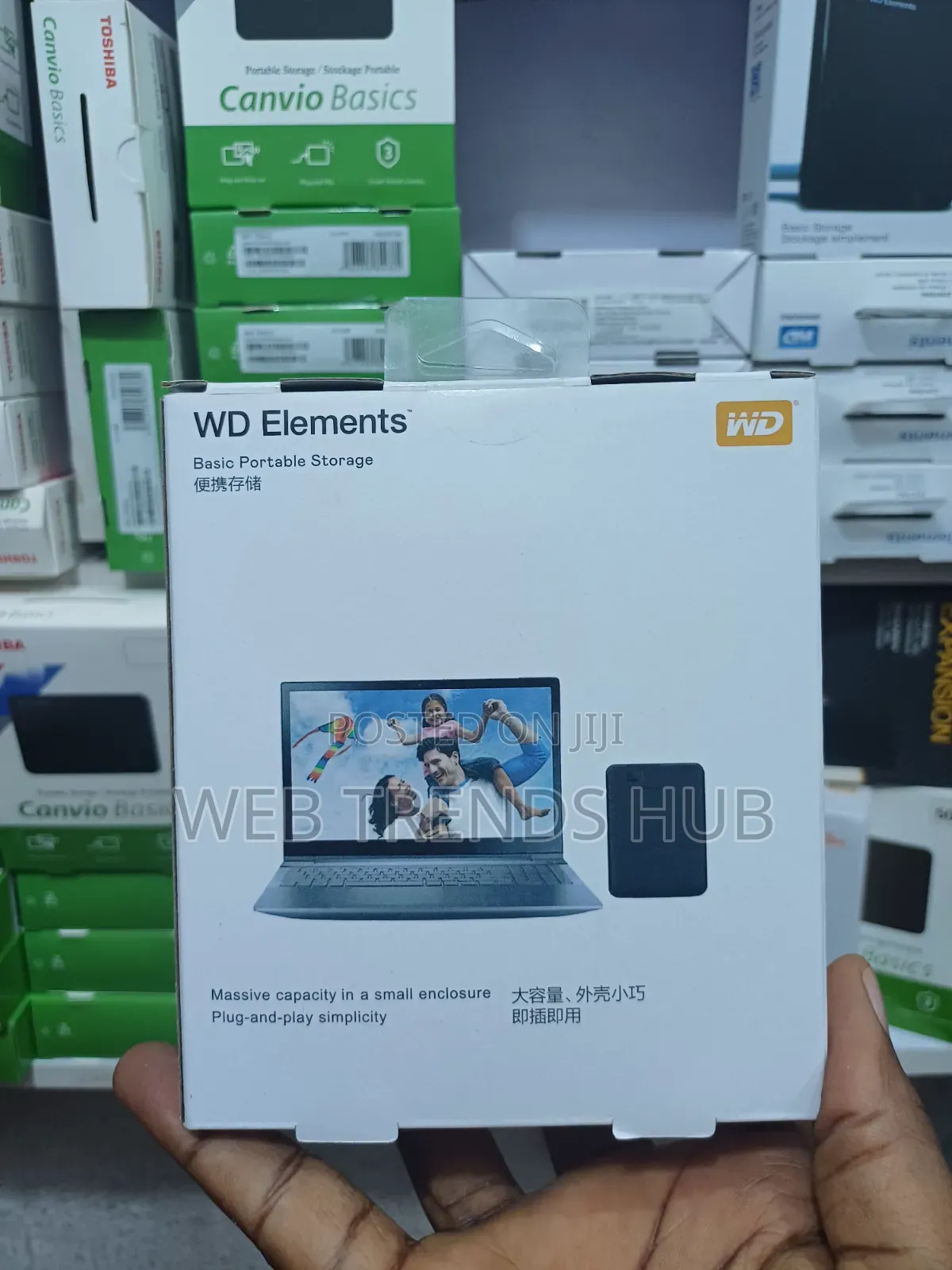 Western Digital (WD) Elements 1TB External Hard Drive