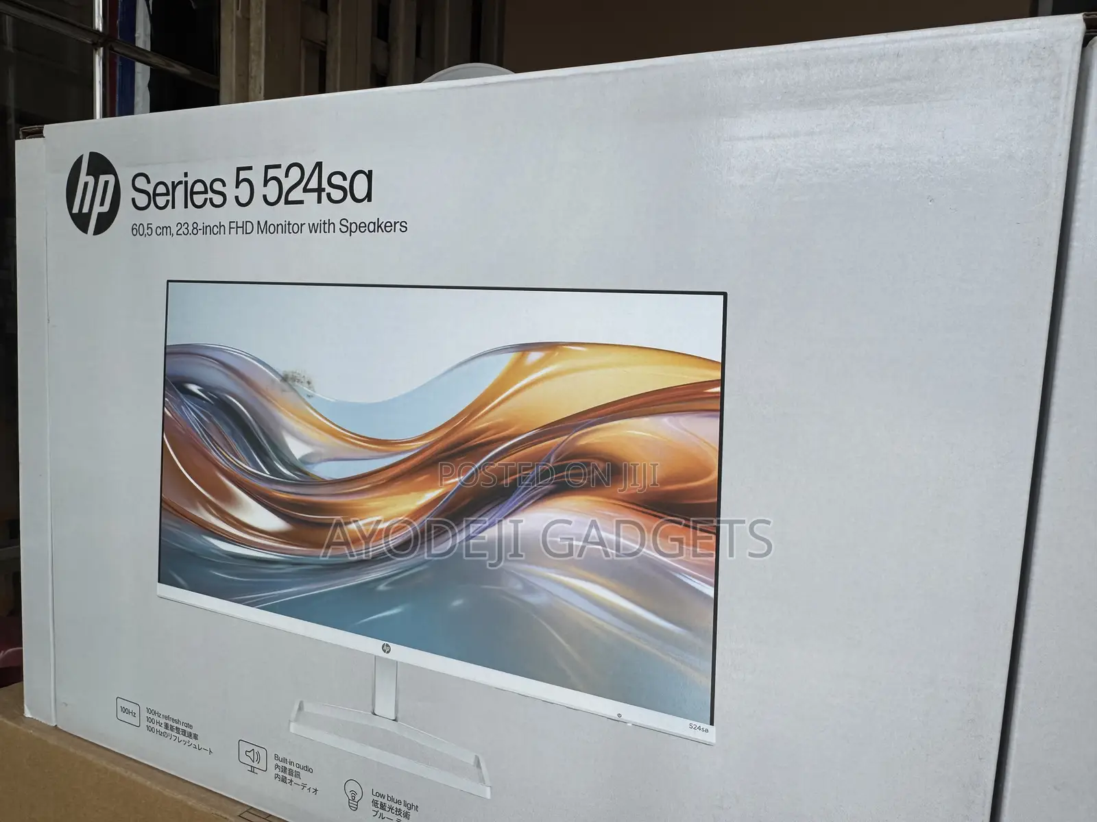 HP Series 524sa 23.8" FHD Display Monitor With Built-in Speakers