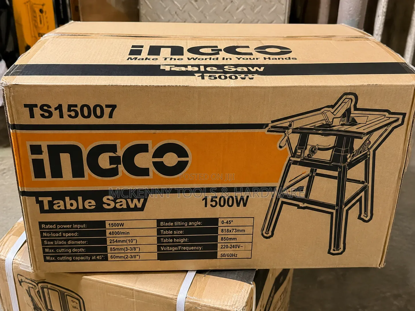 INGCO TS15007 Table Saw 1500W – 10" / 254mm With Stand