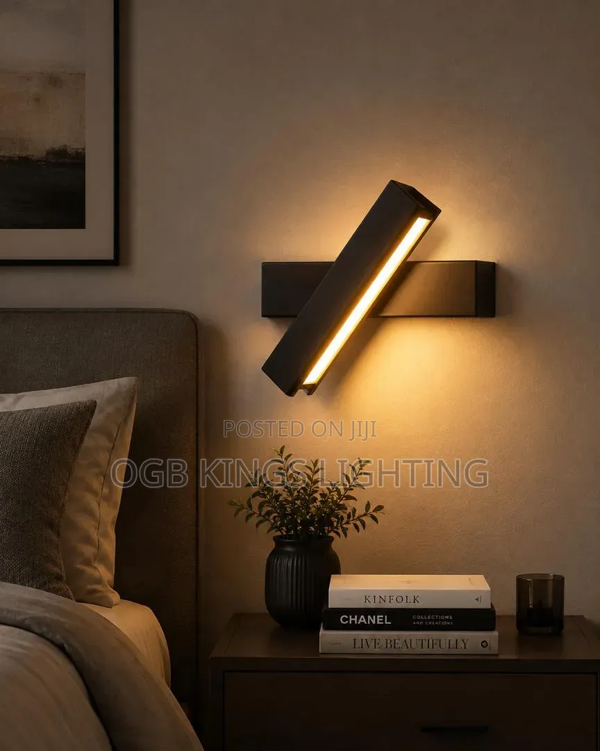Bedroom Bedside Wall Lamp Adjustable LED Single Color WarmWhite Lights