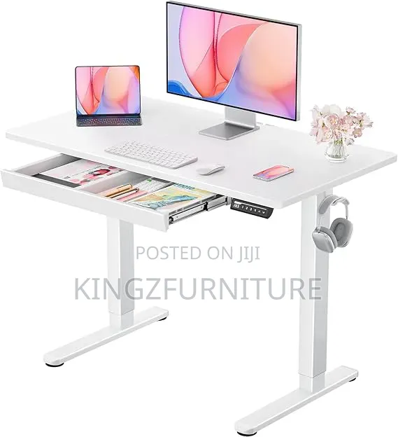1.4meter Adjustable Office Desk + Drawer