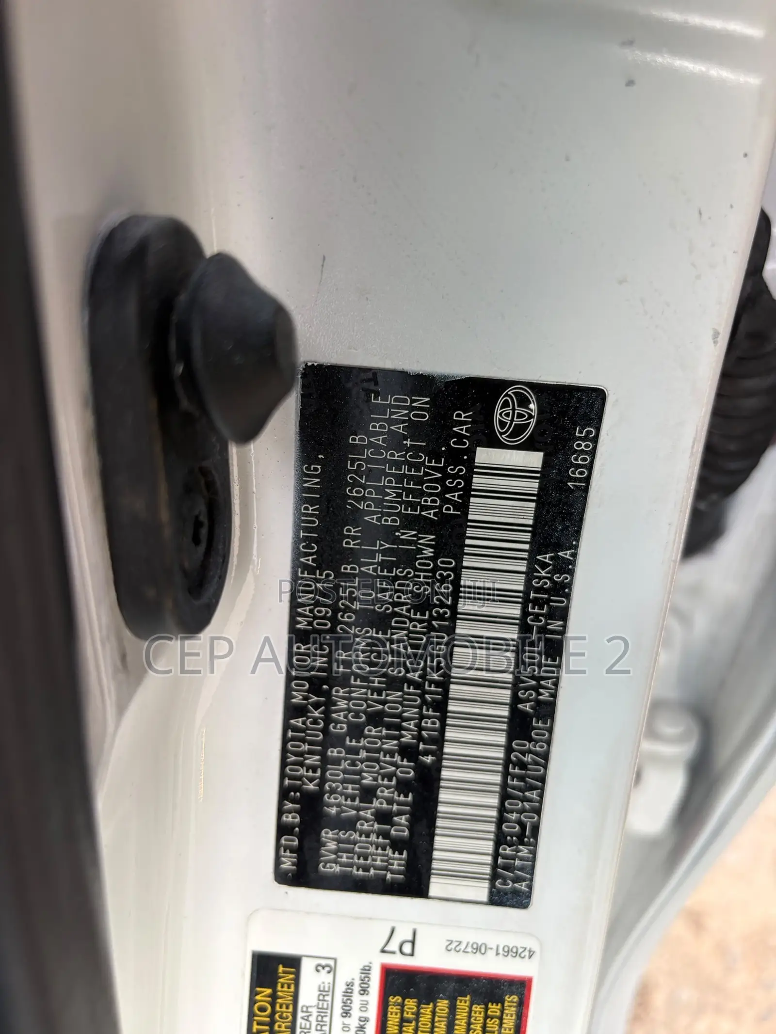Toyota Camry 2014 White