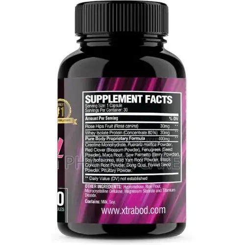 Bum and Breast Growth Vitamins 30 Caps All-in-One Beauty Product