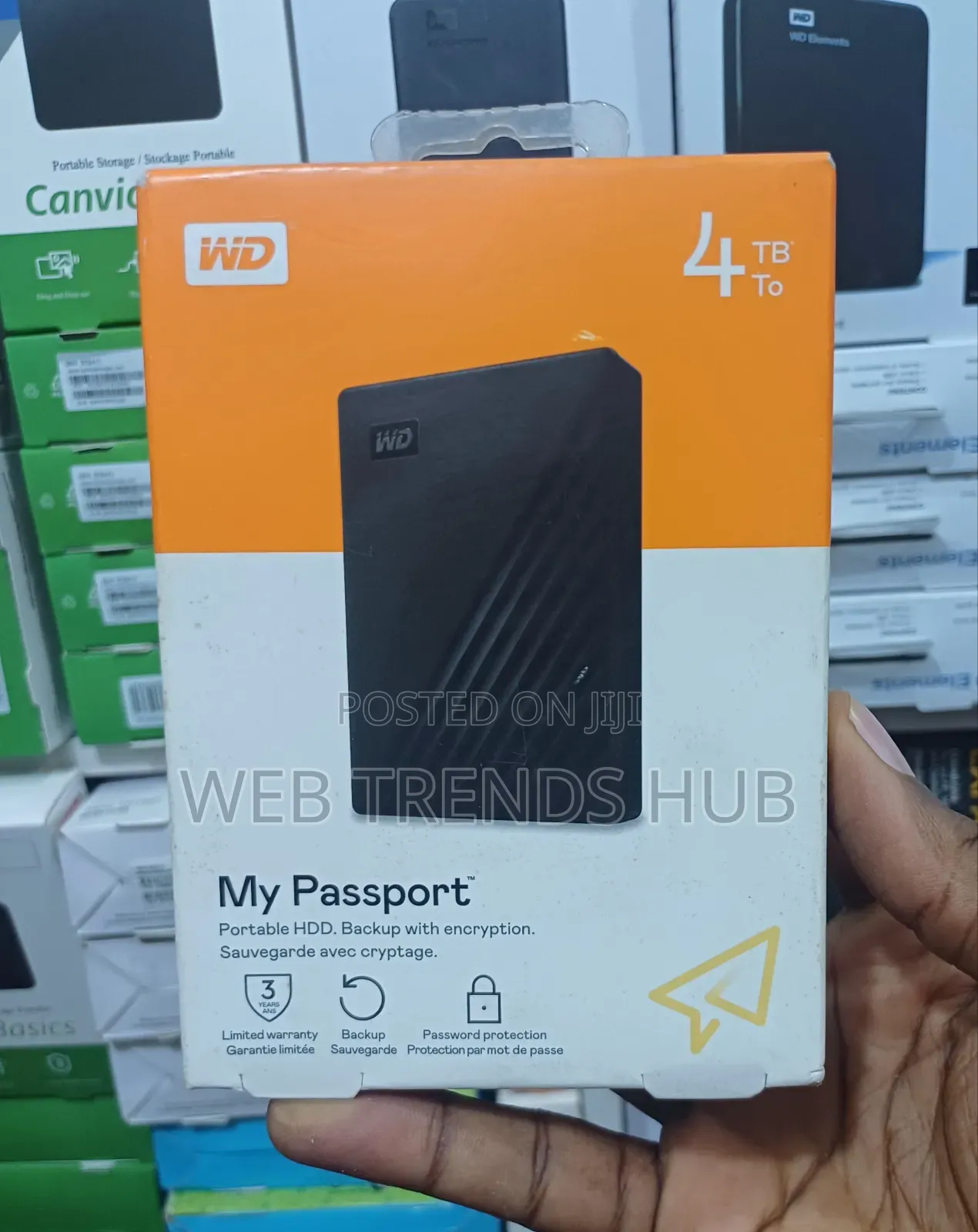 Western Digital (WD) My Passport 4TB External Hard Drive