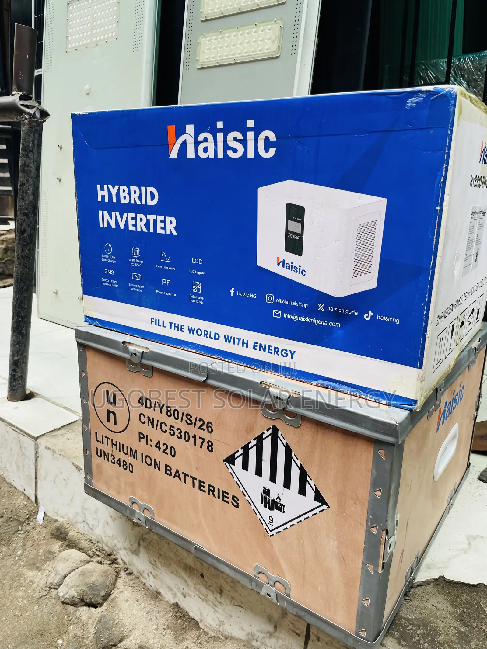 4kwh 12v Haisic Solar All in One Lithium Battery