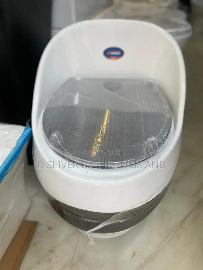 Quality Luxury Egg-Shape Water Closet – Modern White Marble Design