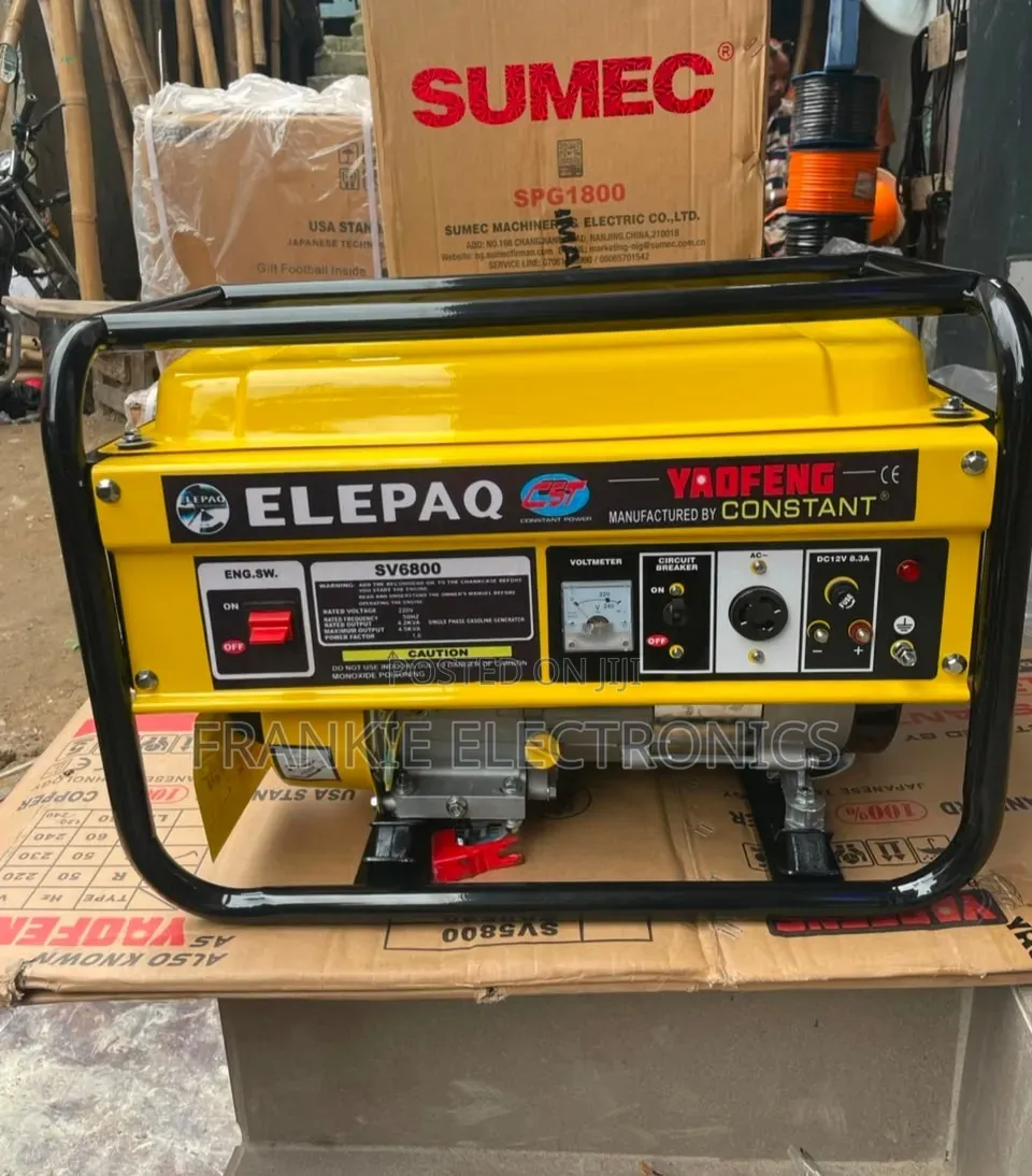 Elepaq Constant SV6800 Generator–Powerful & Reliable 100% Copper Coil