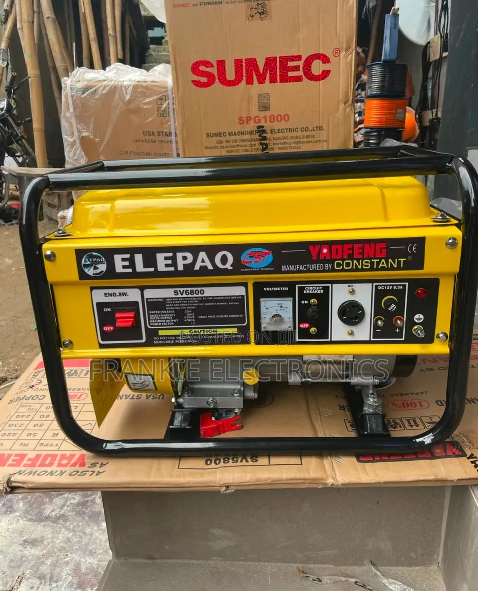 Elepaq Constant SV6800 Generator–Powerful & Reliable 100% Copper Coil