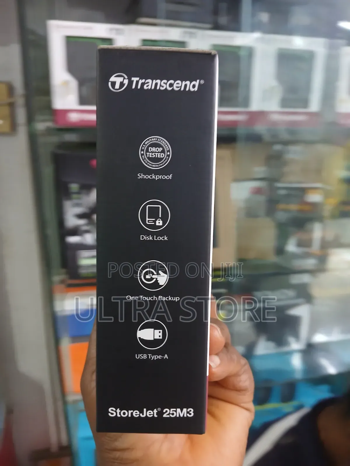 Transcend 1TB USB 3.0 Storejet Shock Resistance Portable External