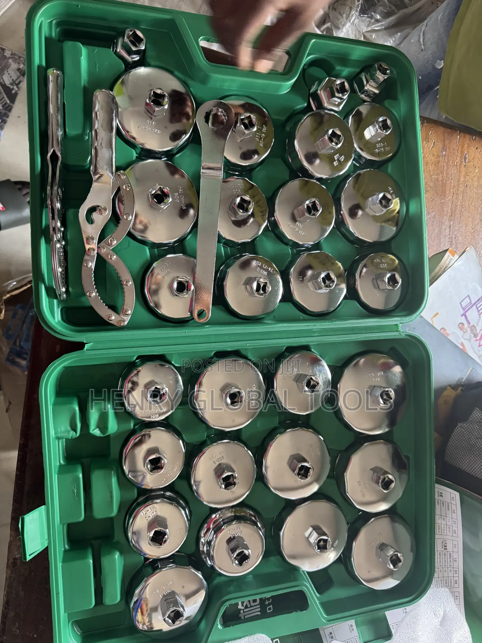 31PCS Universal Oil Filter Cap Wrench Set – 1/2” Drive