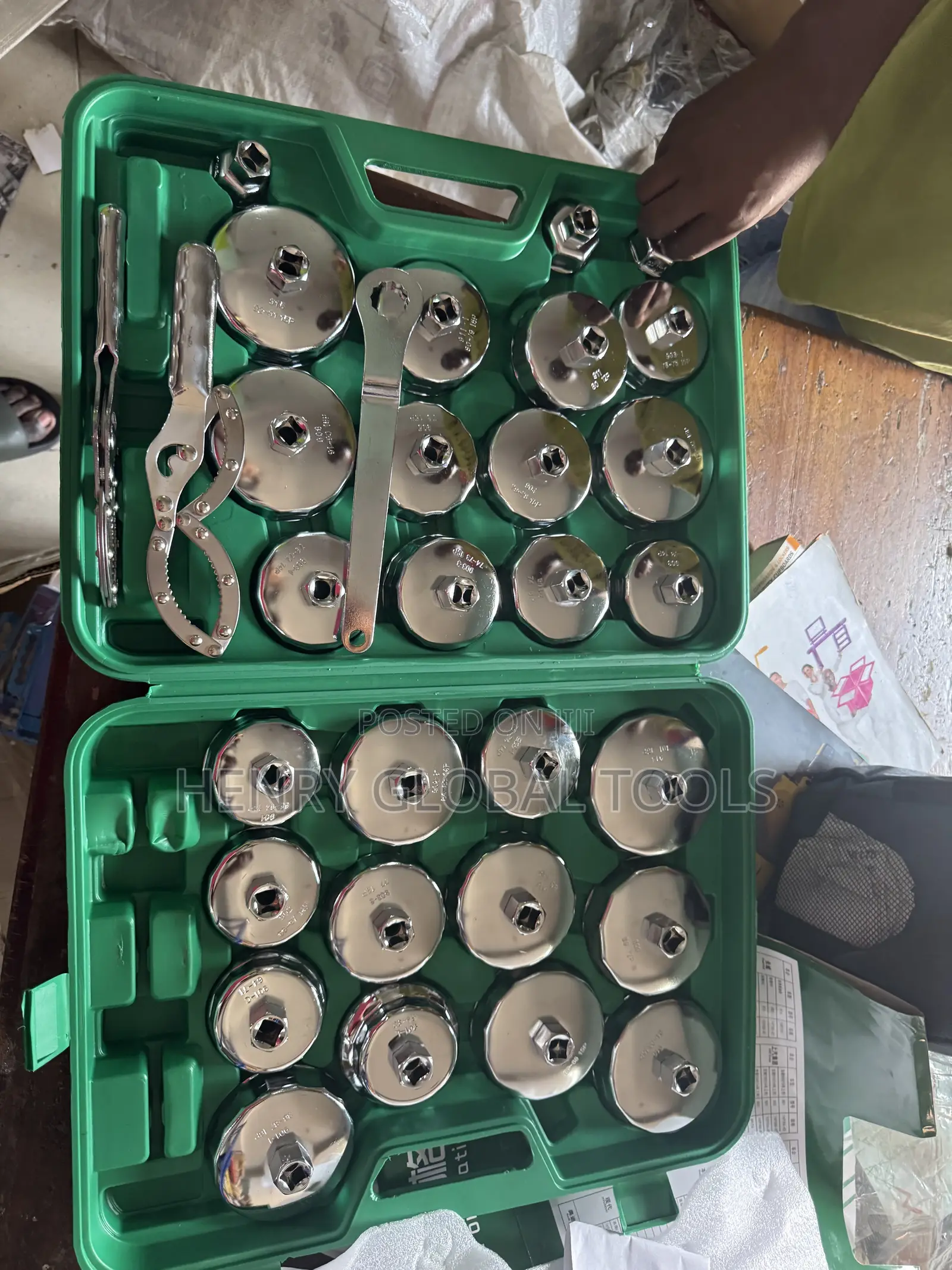 31PCS Universal Oil Filter Cap Wrench Set – 1/2” Drive