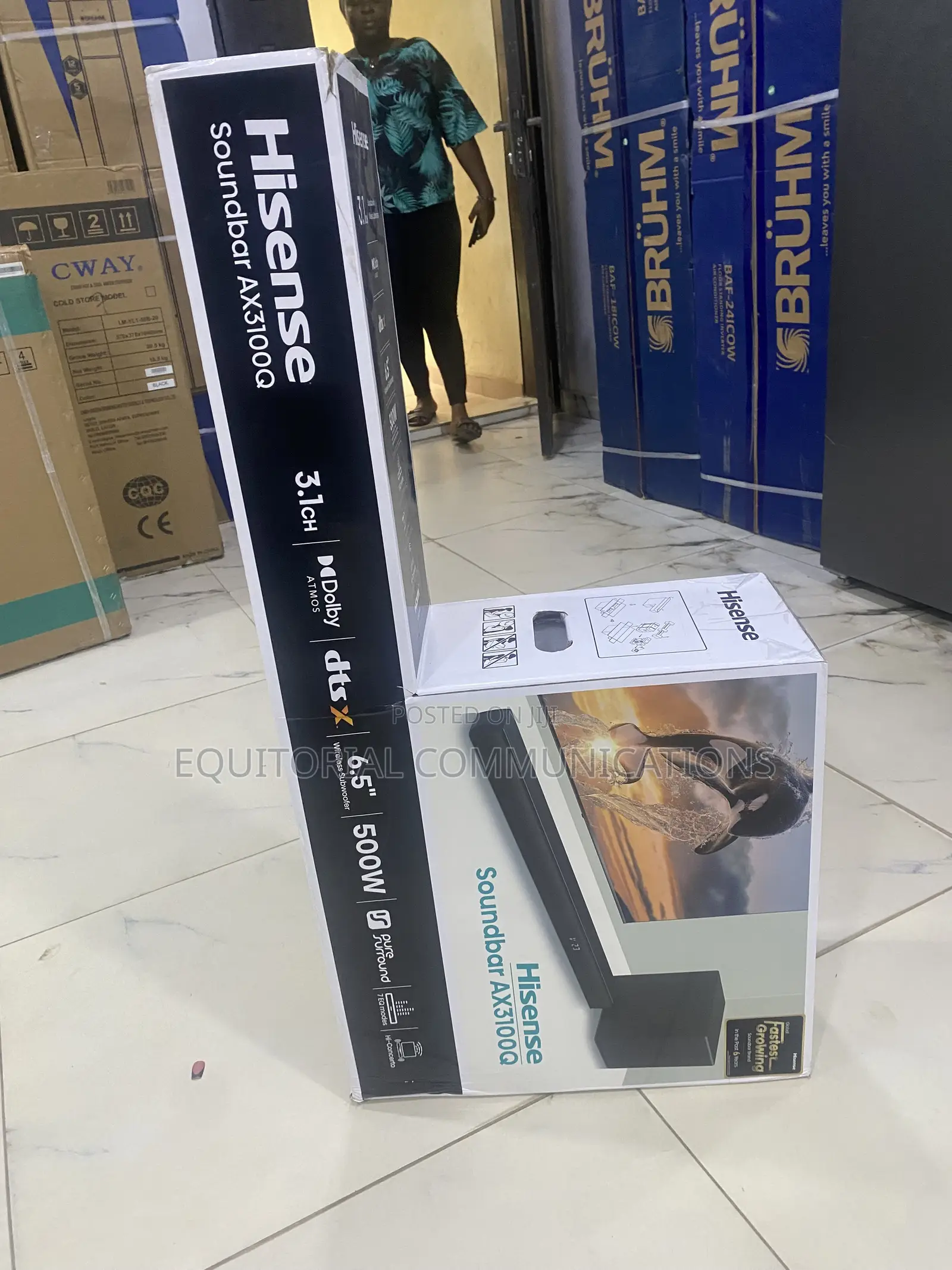 Hisense AX3100Q 3.1CH Cinematic Soundbar With 500W Audio Power and 6.5