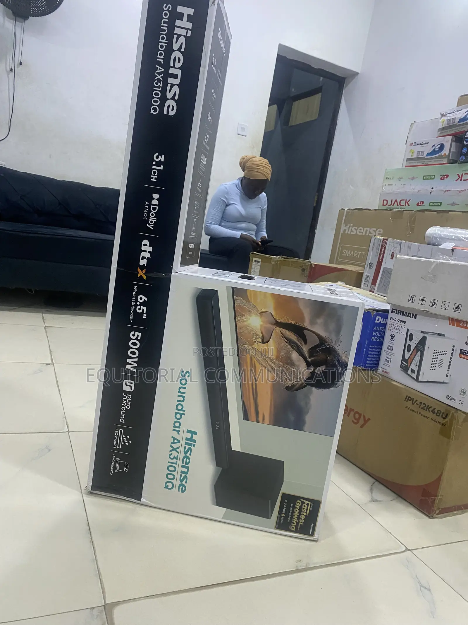 Hisense AX3100Q 3.1CH Cinematic Soundbar With 500W Audio Power and 6.5