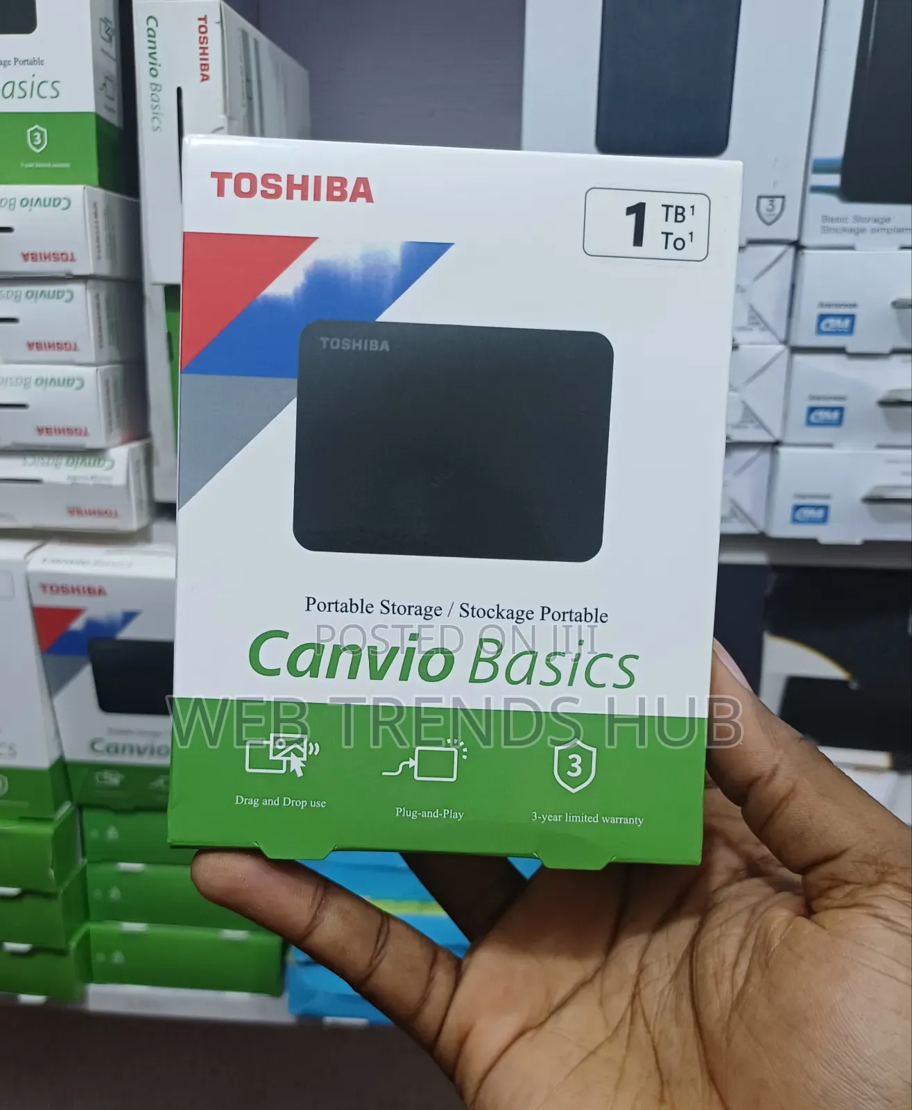 Toshiba Canvio Basics 1TB External Hard Drive