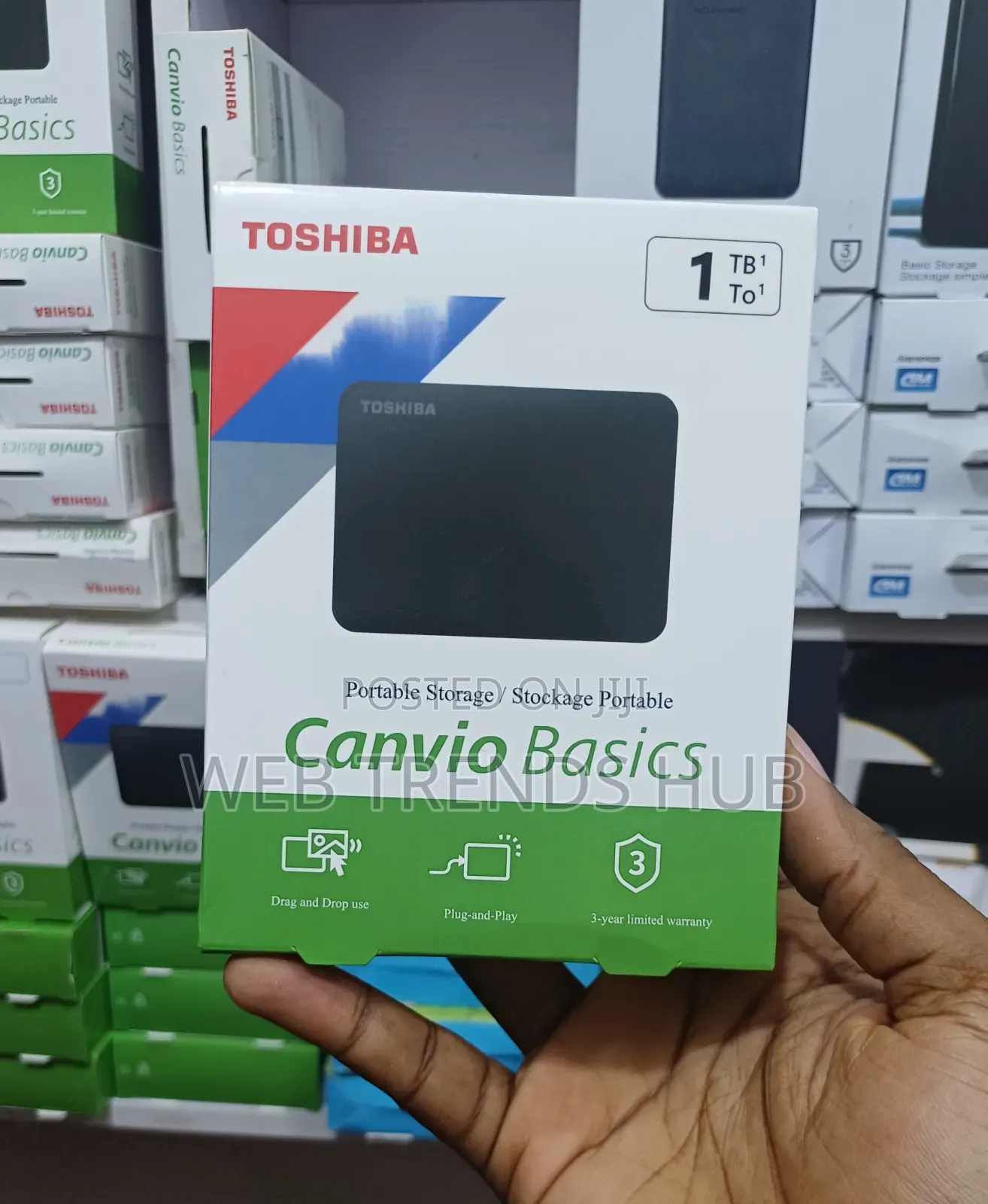 Toshiba Canvio Basics 1TB External Hard Drive