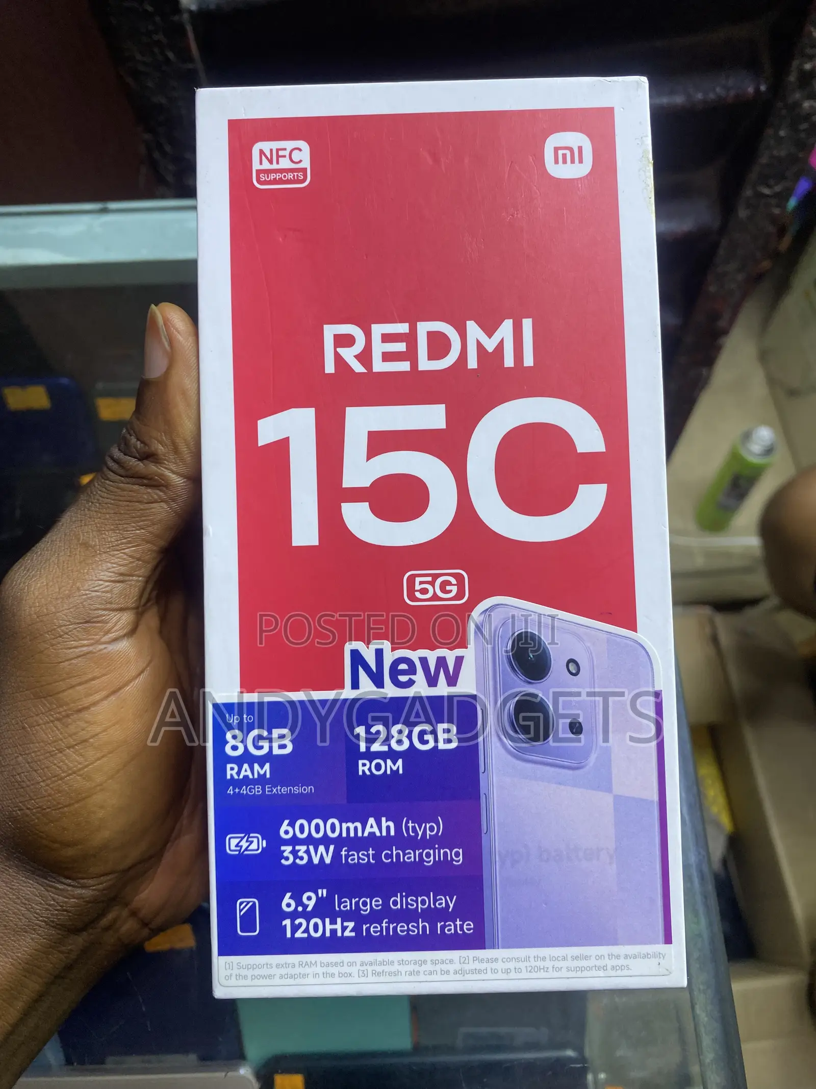 New Xiaomi Redmi 15C 128 GB Black