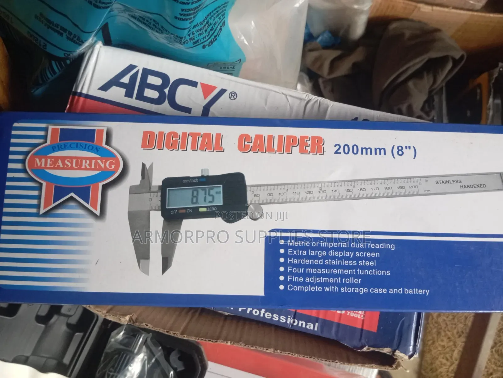 ABCY Digital Vernier Caliper (200mm / 8-Inch)