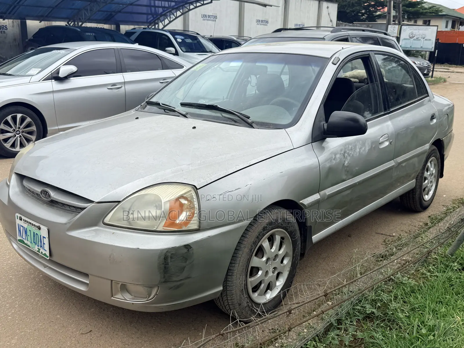 Kia Rio Sedan 2004 Gray