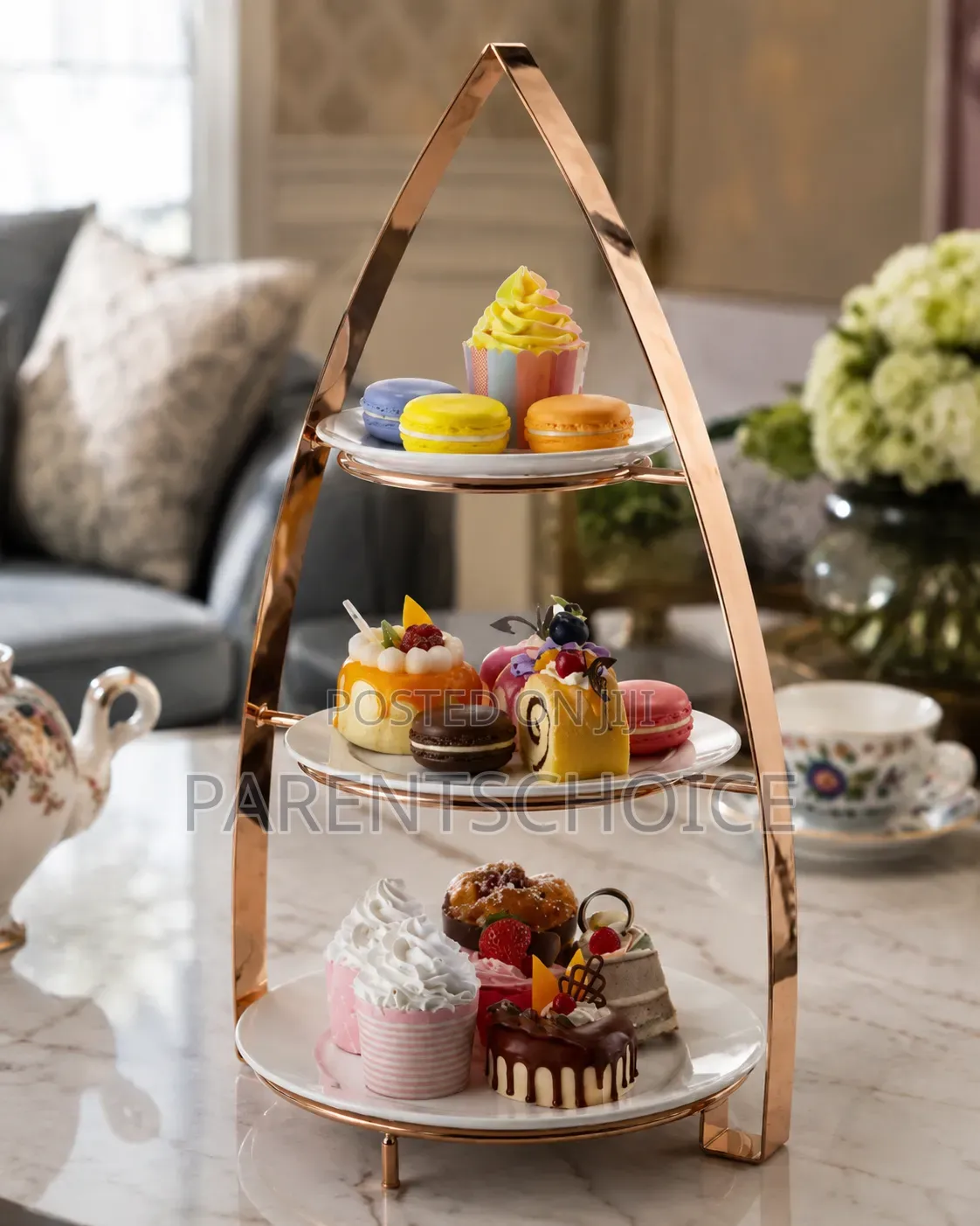 Elegant 3-Tier Dessert Display Stand