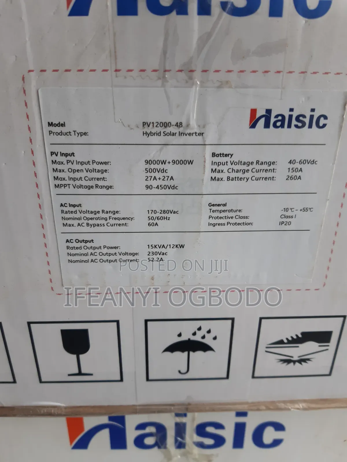 15kva 48v Hybrid Inverter Haisic