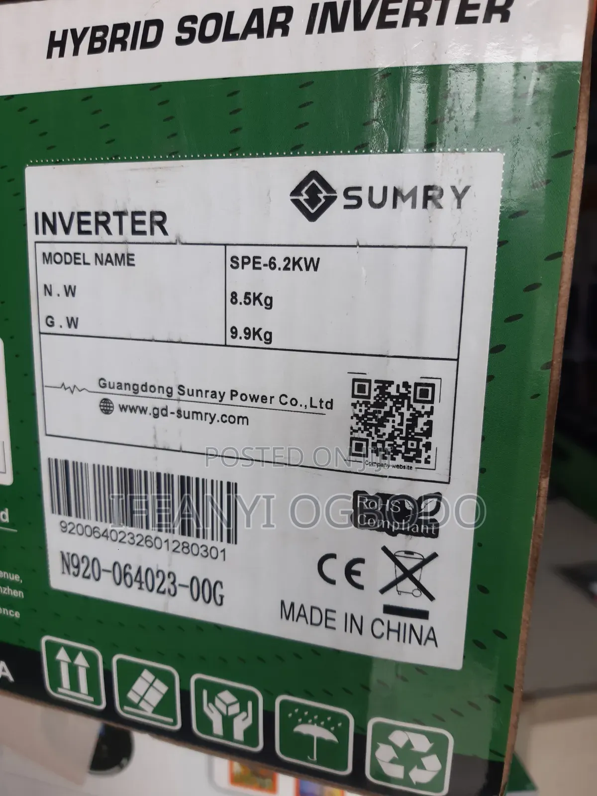 Sumary Solar Inverter 6.2kva 48v Hybrid