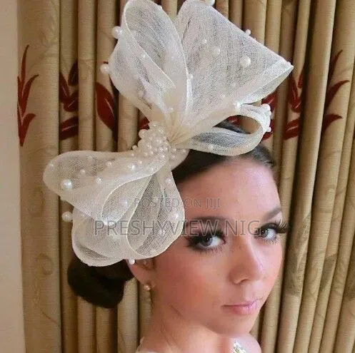 White Fascinator