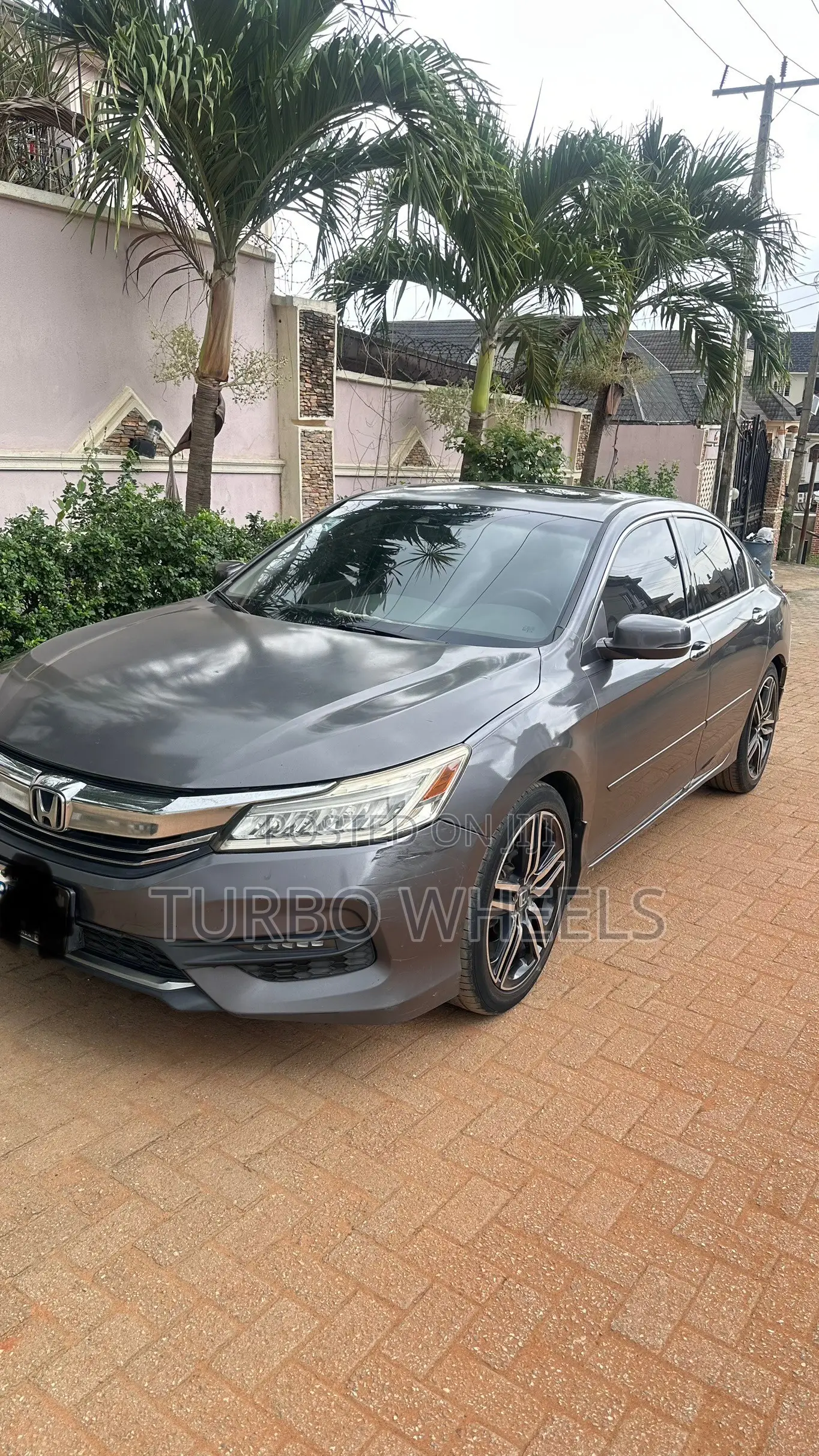 Honda Accord EX-L V-6 4dr Sedan w/Navigation (3.5L 6cyl 6A) 2014 Gray